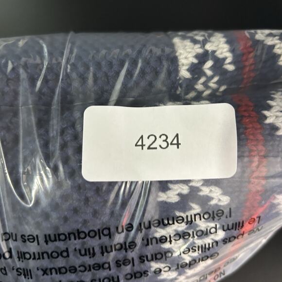 IZOD Sweater Men L‎ Quarter Zip Fair Isle Nordic Winter Pullover Ski Navy Chunky - Picture 10 of 10